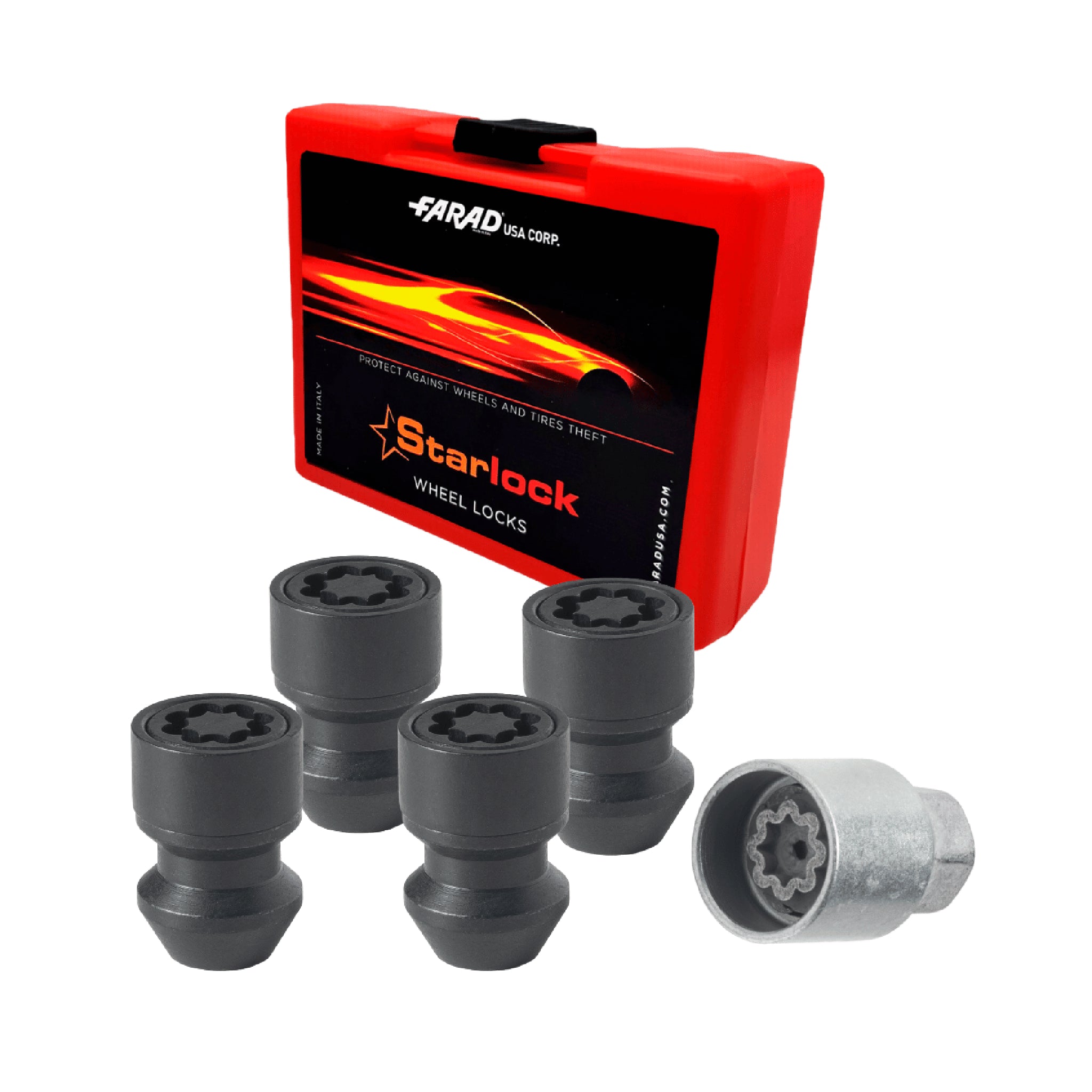 Vis de roue antivol pour Chevrolet Matiz 1998-2010 Noir lot de 4 M12X1,25