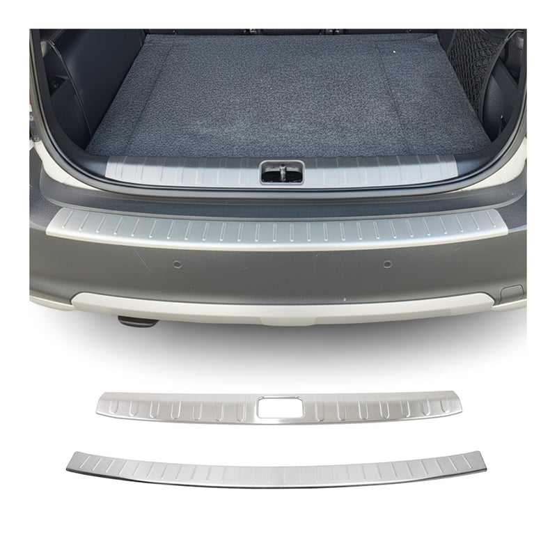 Kit Protection de Pare-Chocs arrière pour Skoda Yeti 2010-2013 Brossé inox 2Pcs