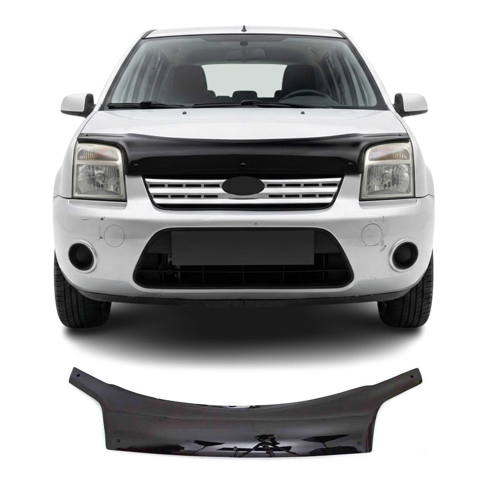 Deflecteurs d'air capot de voiture pour Ford Connect 2009-2014 Acrylique Noir