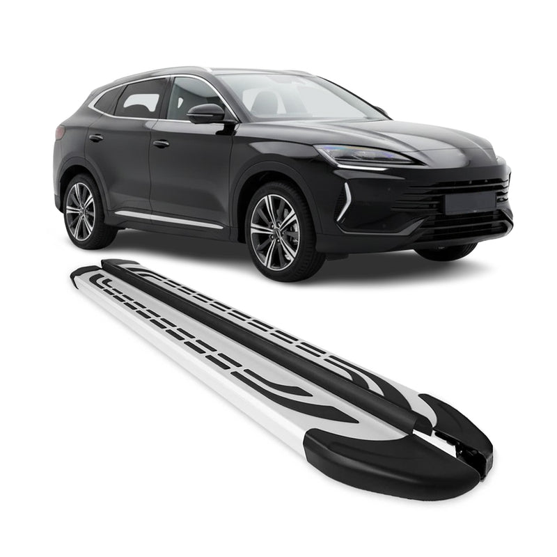 2023-2025 BYD Seal U SUV Marchepieds Latéraux pédale Aluminium Gris 2Pcs