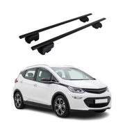 Barres de toit Transversales pour Opel Ampera-e 2017-2020 Acier Noir 2Pcs