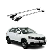 Tiger Barres De Toit Transversales pour Skoda Kamiq 2019-2025 Aluminium Gris 2x