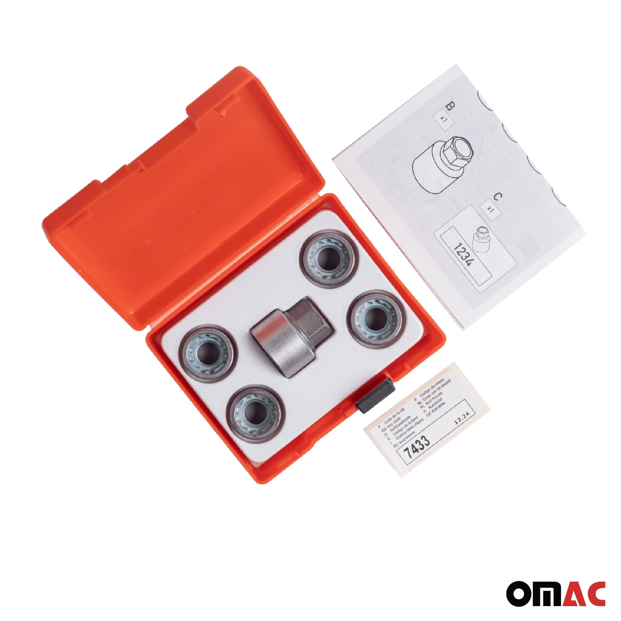 Vis de roue antivol pour Chevrolet Lacetti 2004-2013 Gris lot de 4 M12X1,5