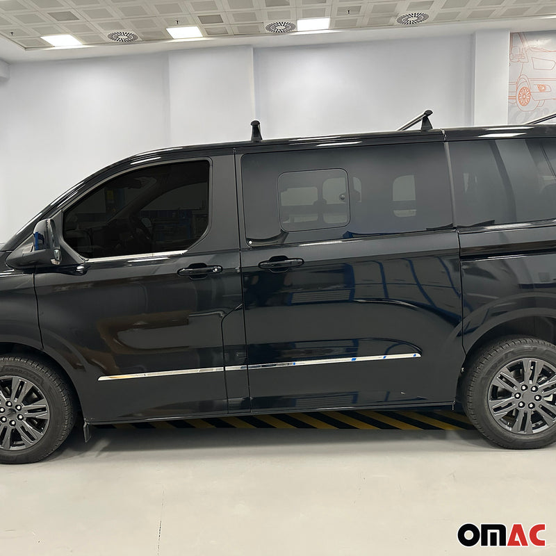 Garniture Baguette de Porte pour Ford Transit / Tourneo Custom 2023-2025 inox