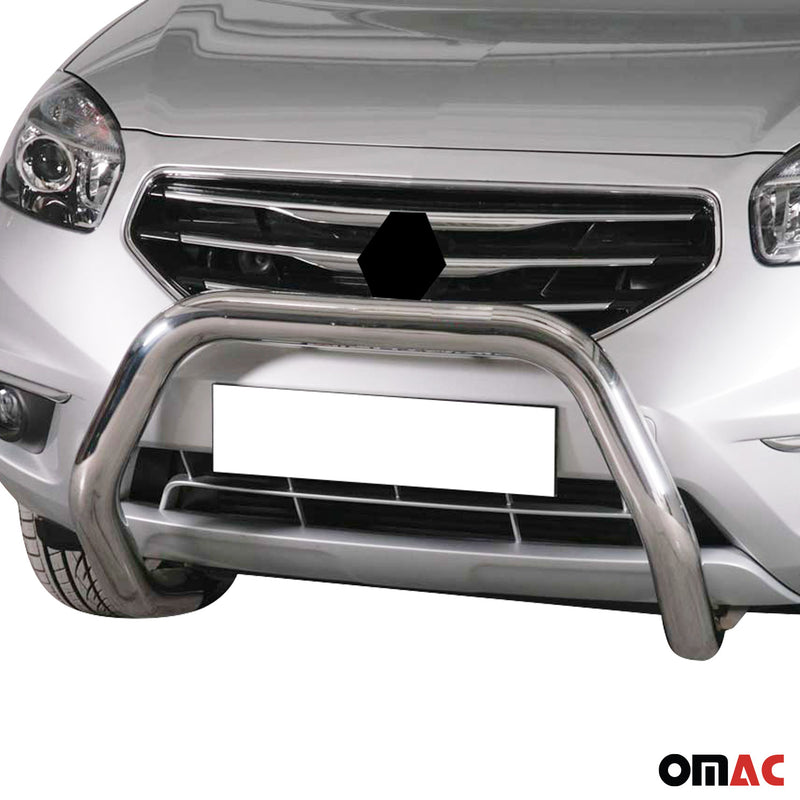 Pare-buffle Avant pour Renault Koleos 2011-2013 76 mm en Acier Gris