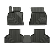 Tapis de Sol de Voiture pour BMW X5 F15 2013-2018 TPE Antidérapant Noir 3Pcs