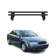 Menabo Barres de toit transversales pour Audi A4 B6 B7 Berline 01-08 Noir ABE