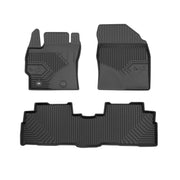 Tapis de Sol de Voiture pour Toyota Verso 2009-2018 TPE Antidérapant Noir 3Pcs