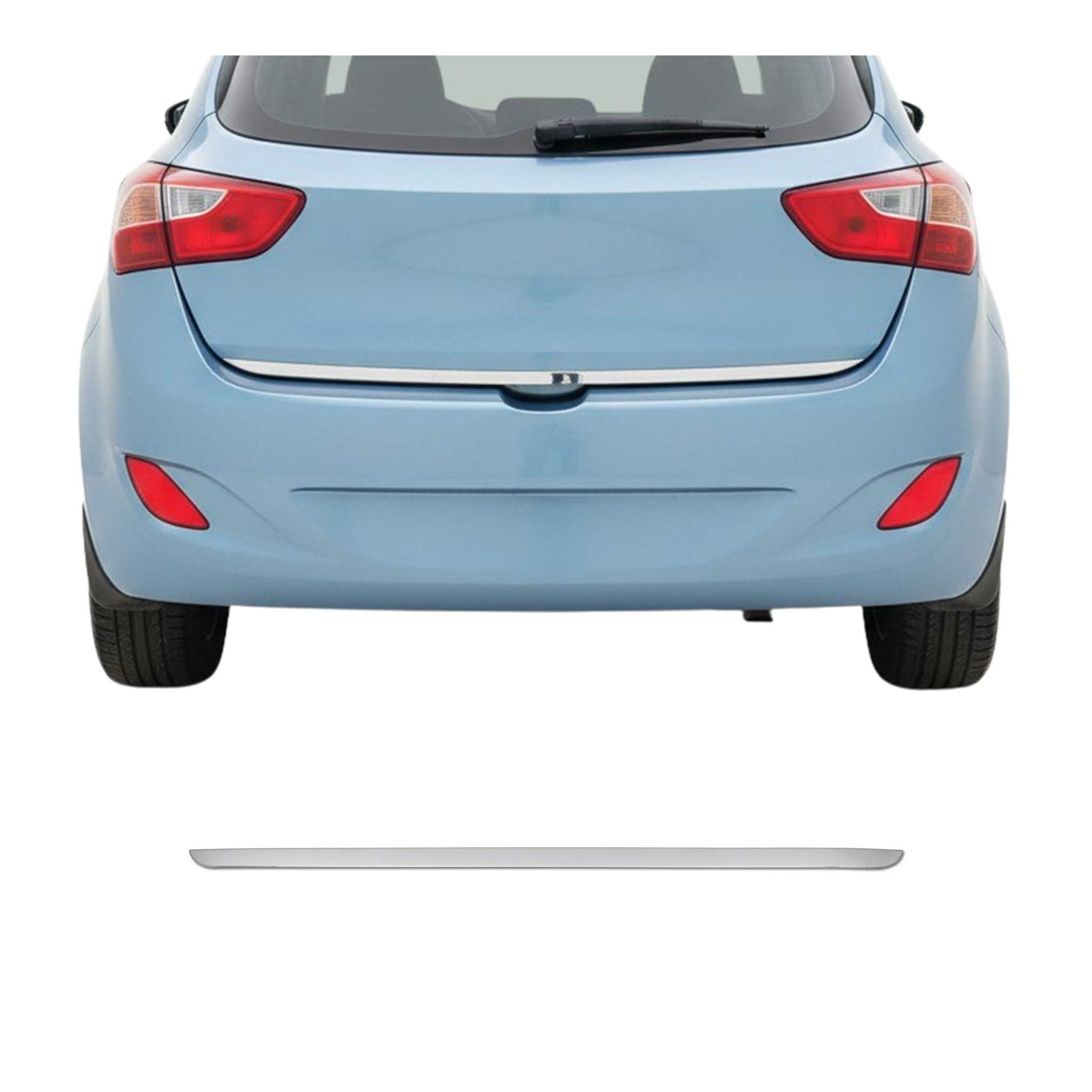 Garniture de Hayon Coffre pour Hyundai i30 2011-2015 acier inox