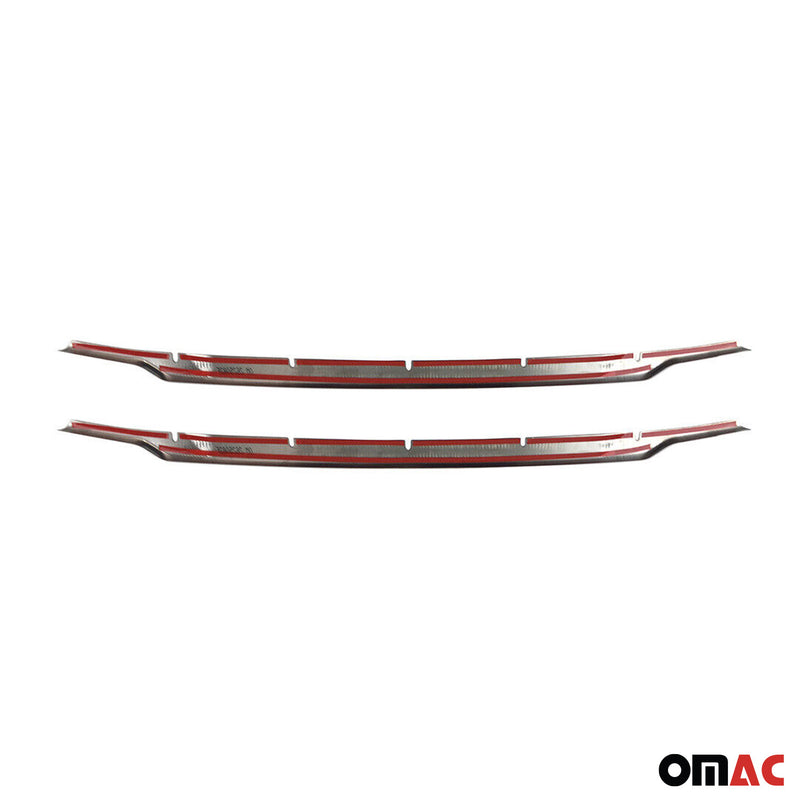 Moulure de Grille de Calandre pour Ford Transit Courier 2017-2022 en Acier 2Pcs