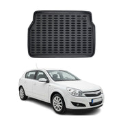 Tapis de coffre pour Opel Astra H HB 2004-2009 Noir 3D en Caoutchouc TPE
