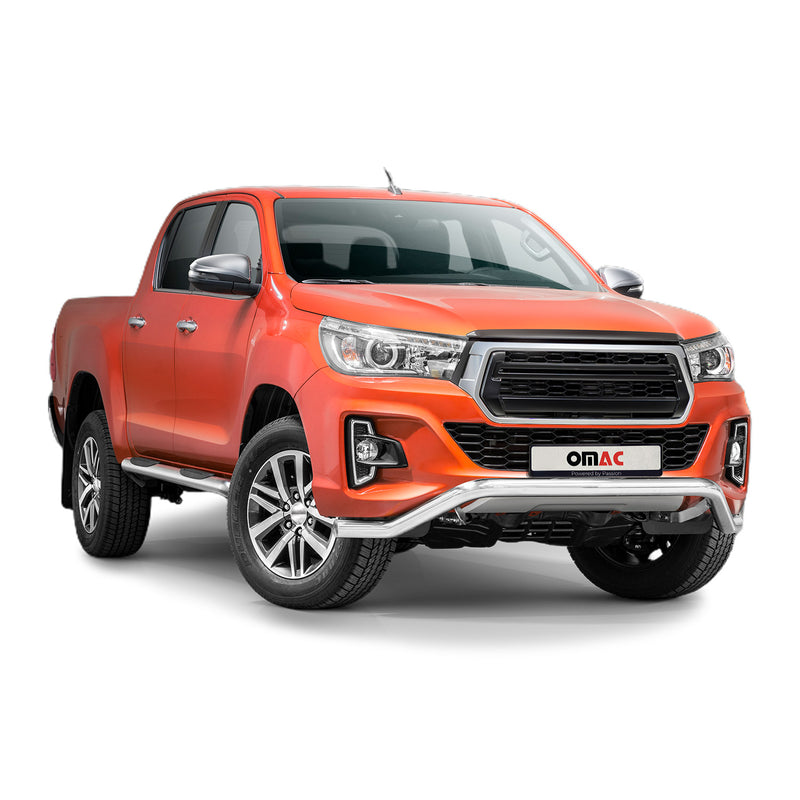 Pare-Buffle Avant Pour Toyota Hilux 2018-2020 Argent