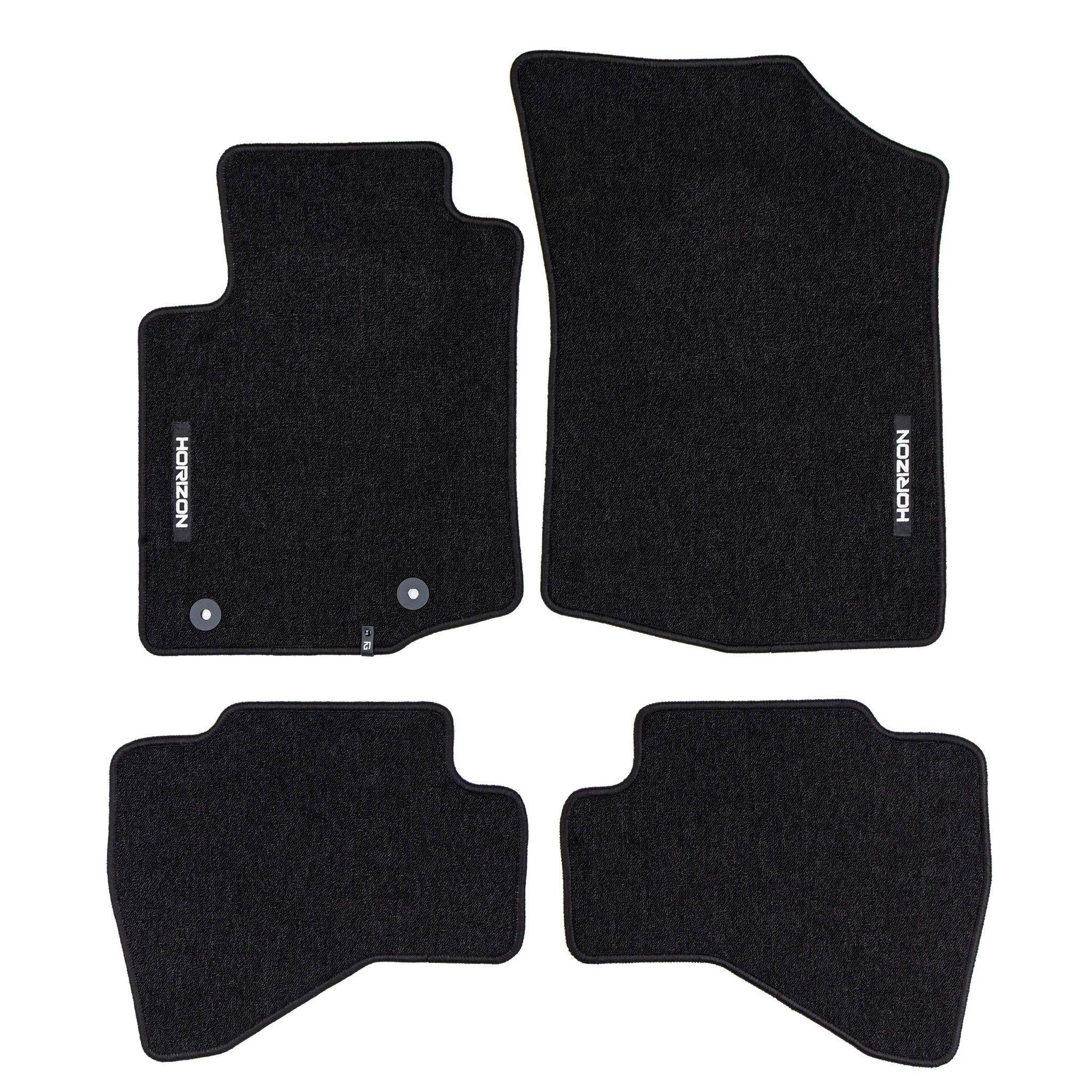 Tapis de Sol de Voiture pour Toyota Aygo II 2014-2022 Velours Imperméable 4Pcs