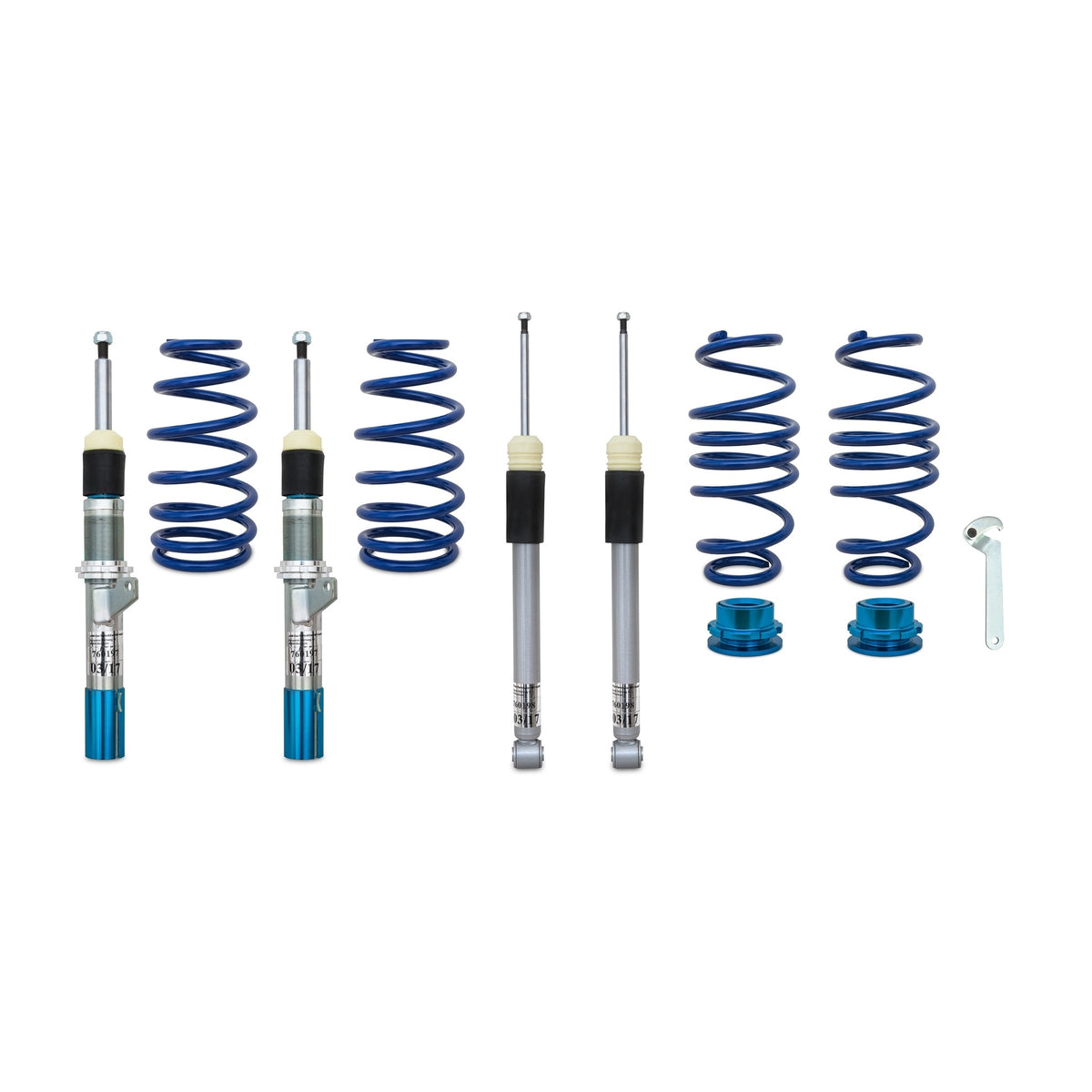 JOM BlueLine Combinés Filetés pour Skoda Octavia Berline et Kombi 5E (GreenLine)
