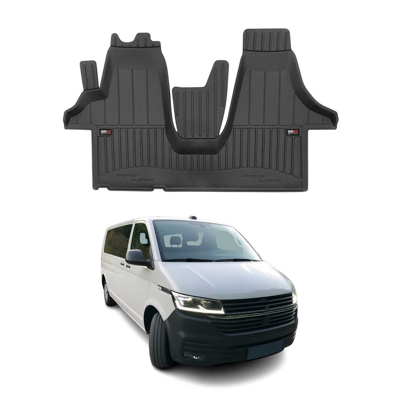 Tapis de Sol pour VW Transporter T6 2015-2022 Caoutchouc TPE Noir