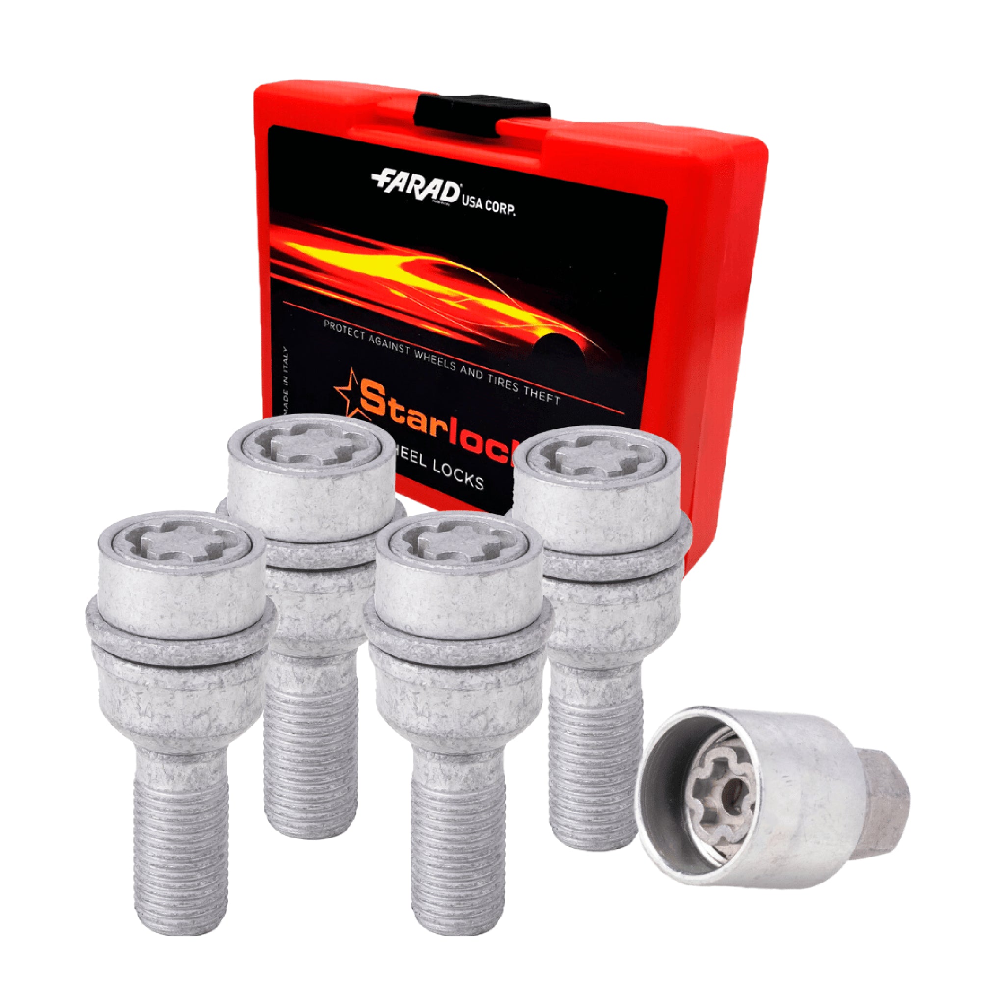 Vis de roue antivol pour Porsche Cayman / Panamera / Macan Gris lot de 4 M14X1,5