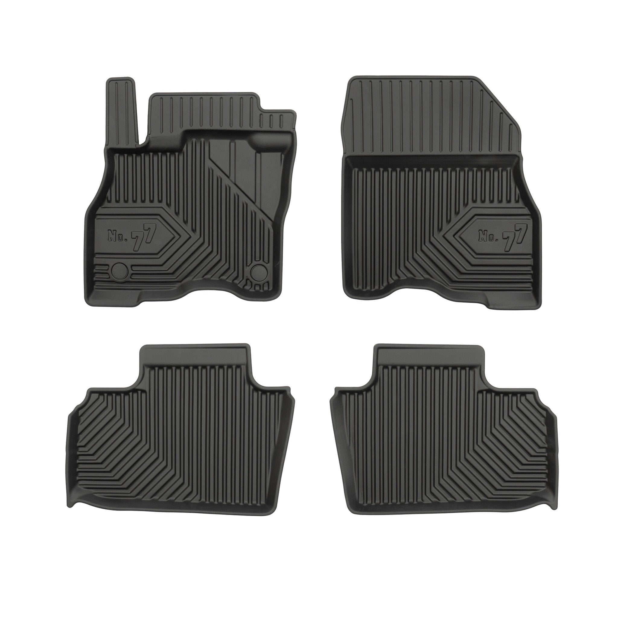 Tapis de Sol de Voiture pour Nissan Leaf II 2018-2025 TPE Imperméable Noir 4Pcs
