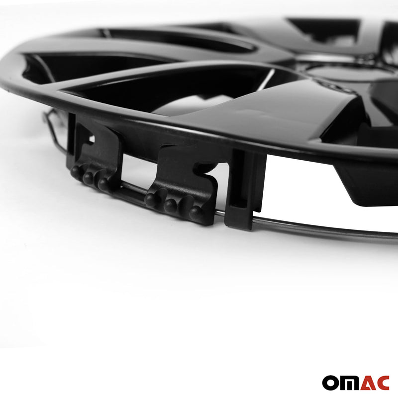 15 Pouces Jeu Enjoliveurs de Roue pour Citroen C4 4 Piéces Noir