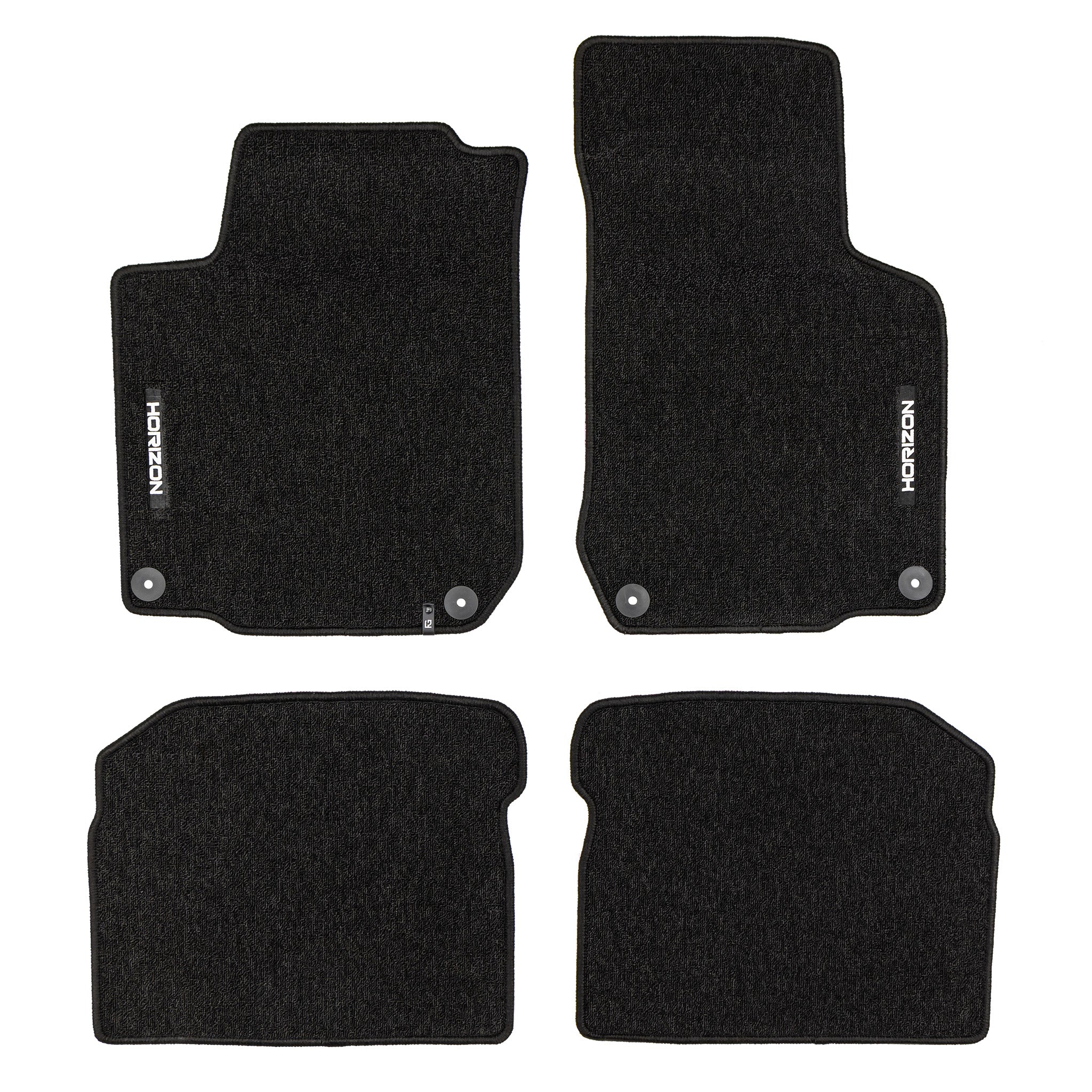 Tapis de sol pour VW Golf mk4 1997-2006 / Bora 1998-2005 Velours Noir 4Pcs
