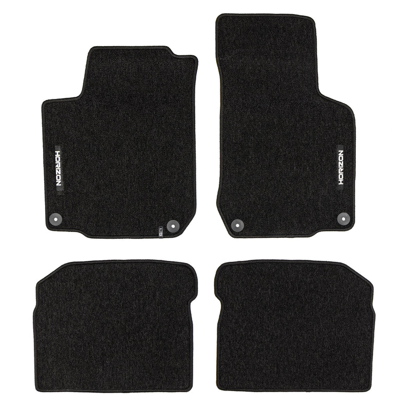 Tapis de sol pour VW Golf mk4 1997-2006 / Bora 1998-2005 Velours Noir 4Pcs