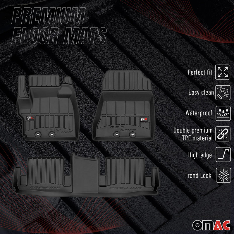 Tapis de Sol pour Toyota IQ 2008-2016 TPE Noir