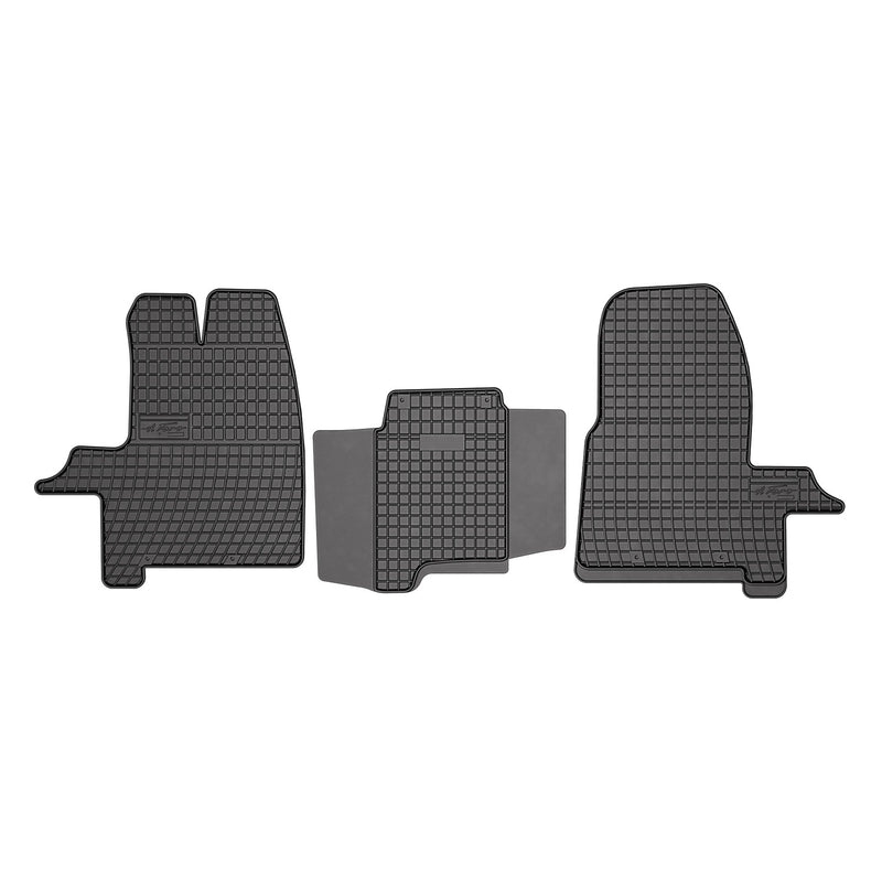 Tapis de Sol pour Ford Transit Custom 2012-2022 Caoutchouc Noir