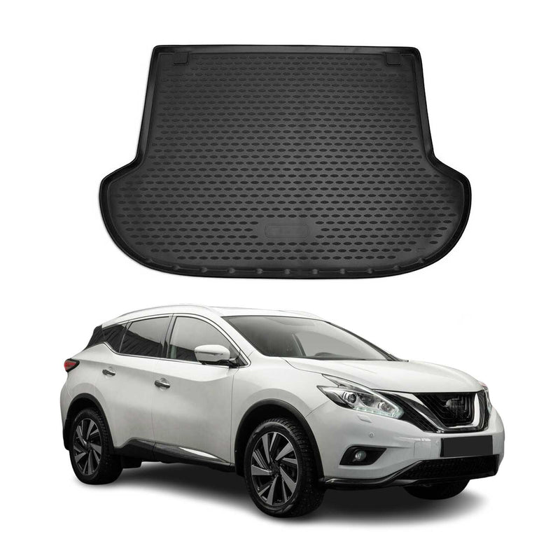 Tapis de Coffre pour Nissan Murano 2015-2018 en caoutchouc TPE 3D Noir 1Pcs