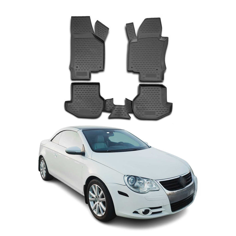 Tapis de Sol pour VW Eos 2006-2015 TPE Noir
