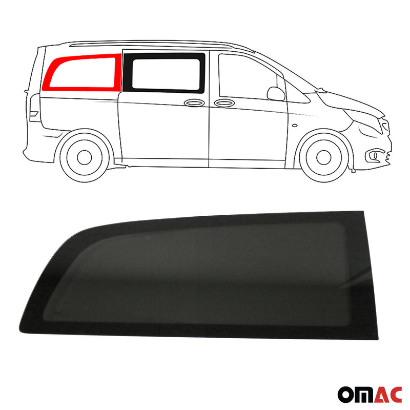 Vitre de Porte pour Mercedes Vito W447 2014-2024 L3 Arrière Droit Verre fixe