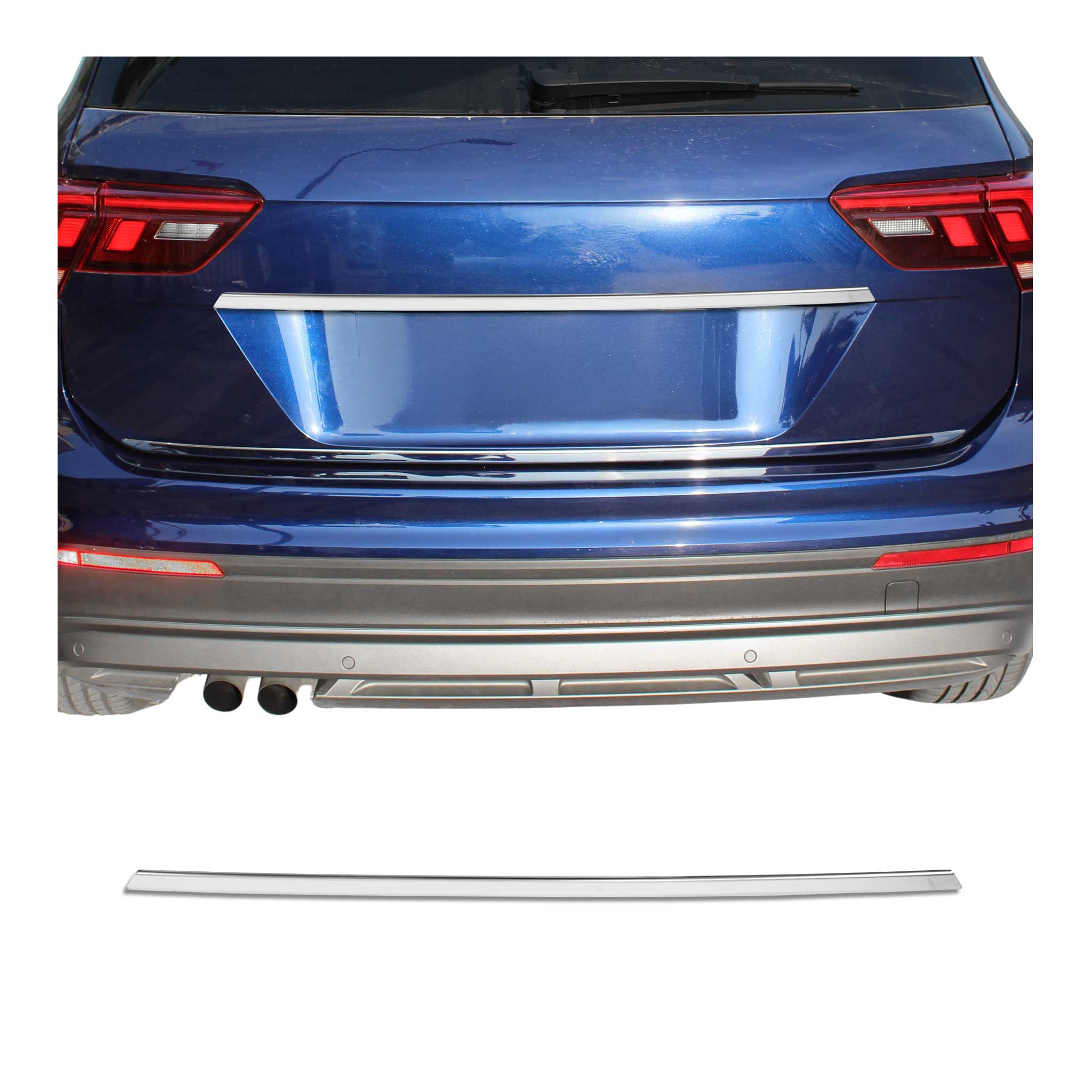 Poignée de Coffre Arrière pour VW Tiguan mk2 2016-2024 acier inox