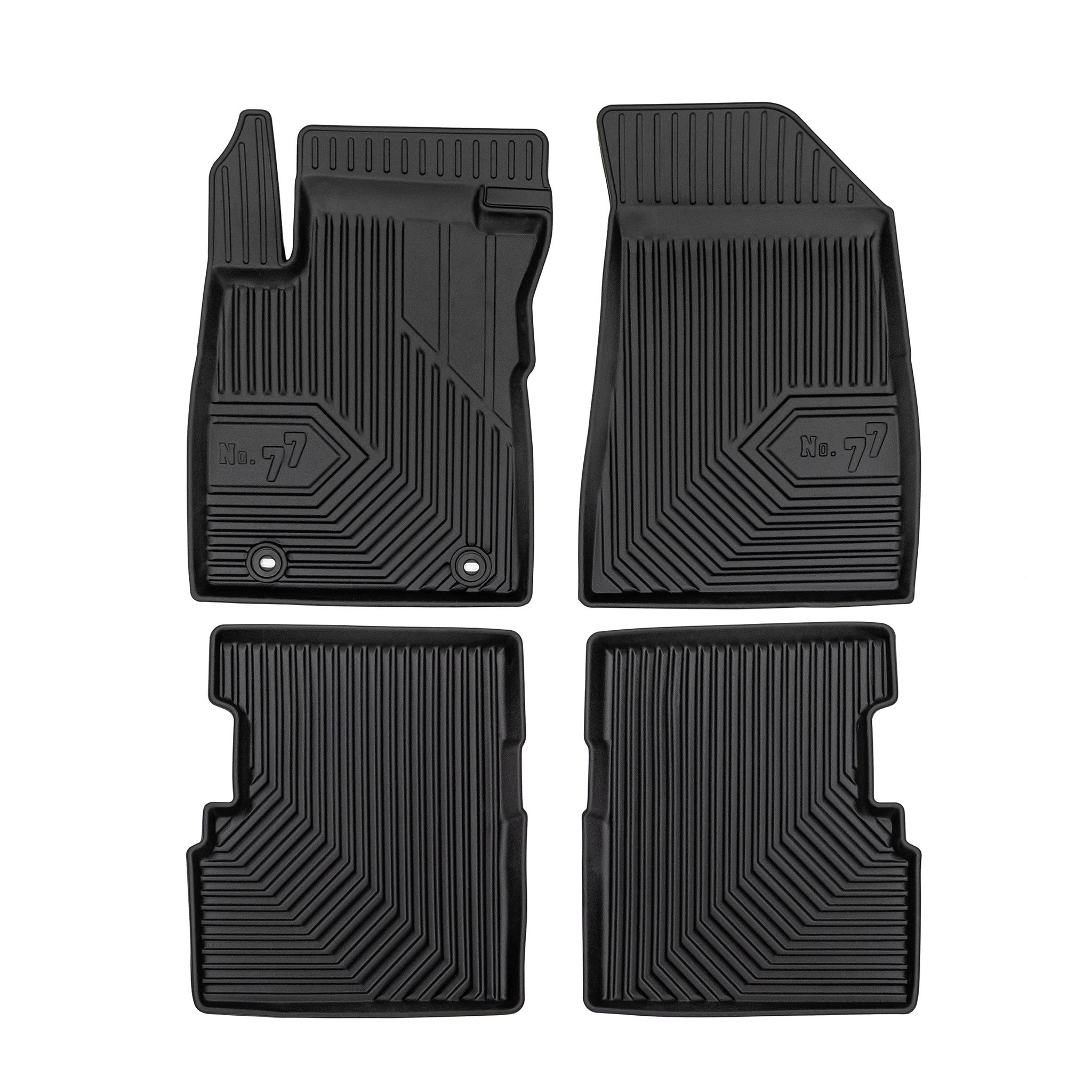 Tapis de Sol de Voiture No.77 pour MG ZS I 2017-2024 TPE Antidérapant Noir 4Pcs