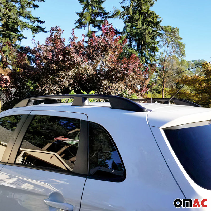 Barres de toit longitudinales pour Subaru XV 2012-2018 GP SUV Aluminium Noir