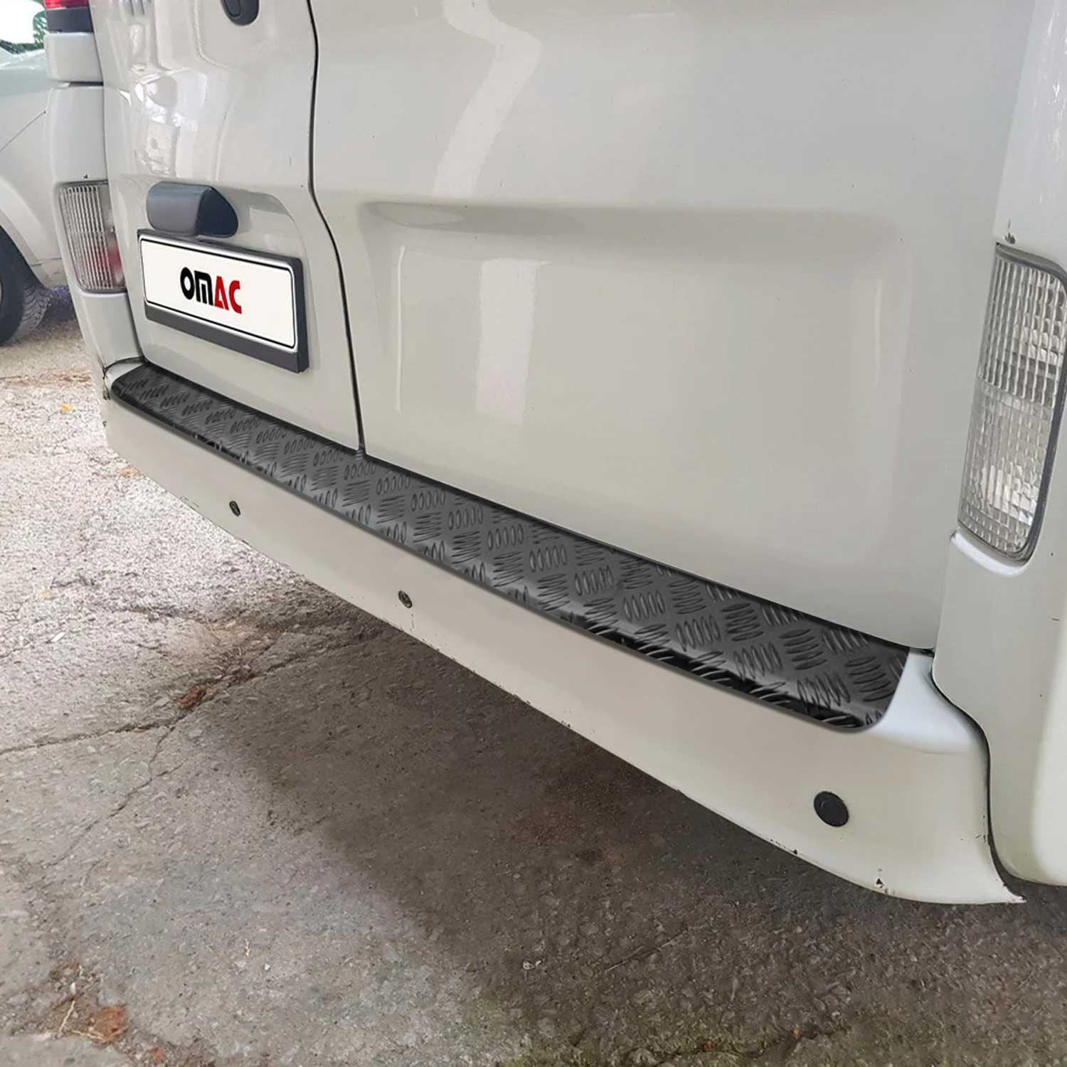 Protection Seuil de Pare-chocs Arriére pour Opel Movana 2010-2021 Aluminium Noir