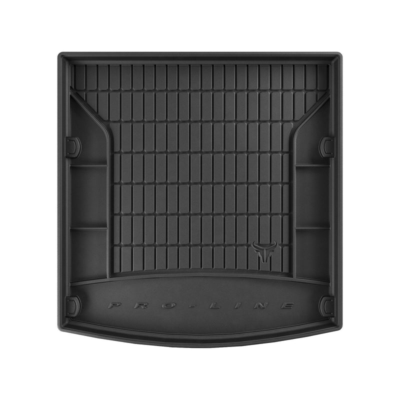 OMAC Tapis de coffre caoutchouc pour Audi A4 B8 Berline 2008-15 Noir Premium