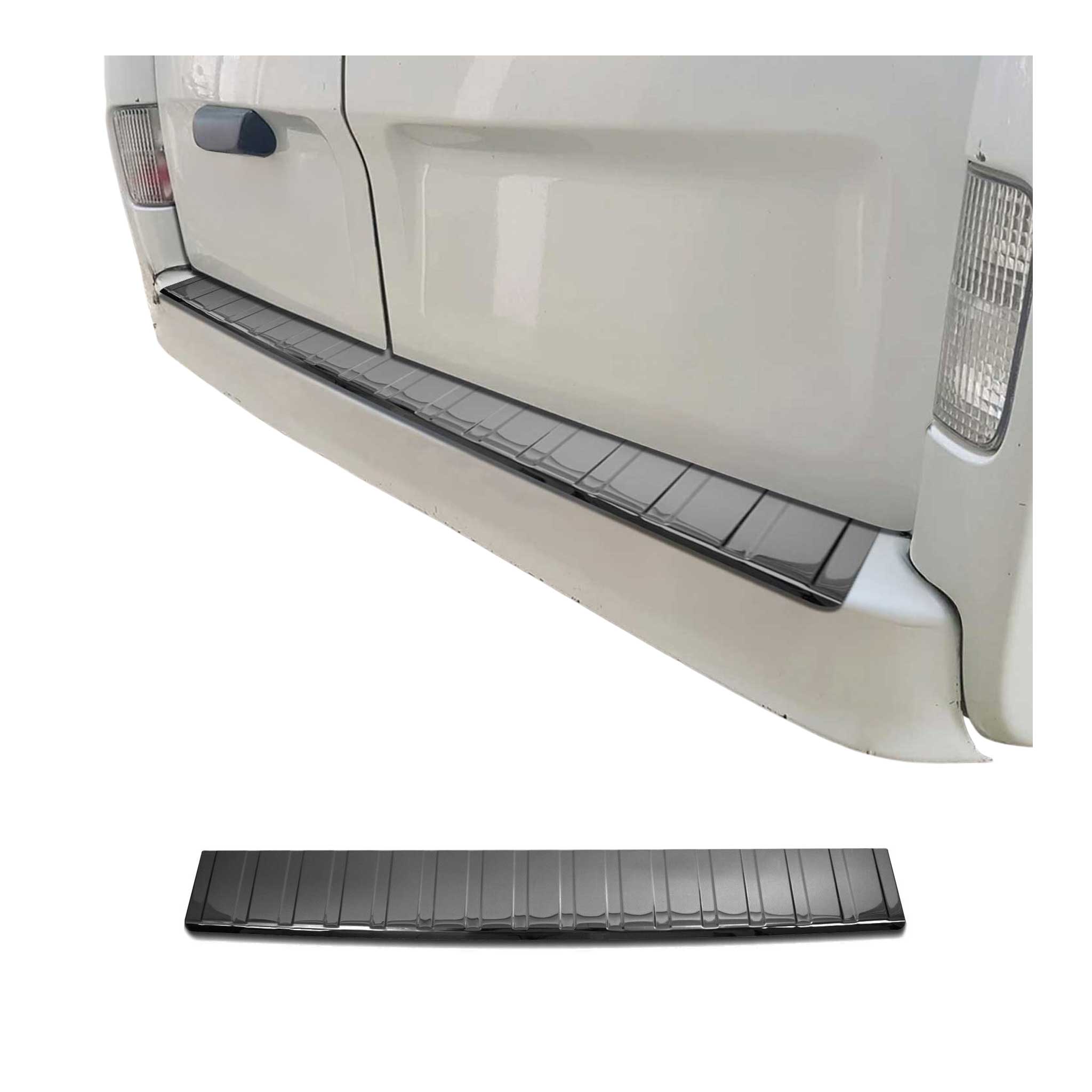 Protection Seuil de Pare-chocs Arriére pour Opel Vivaro B 2014-2019 inox Foncé