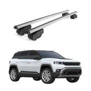 Barres de toit transversales pour Jeep Compass III J4U dès 2026 Alu Gris 2Pcs