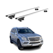 Barres de toit transversales ABE pour Mercedes GL X164 2006-2015 5 P Alu Gris 2x