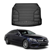 Tapis de Coffre pour Mercedes Classe CLS C218 2010-2018 TPE Noir