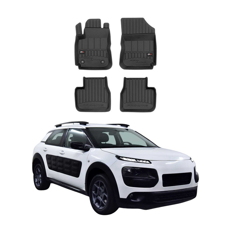 Tapis de Sol pour Citroen C4 Cactus 2014-2018 Caoutchouc TPE Noir