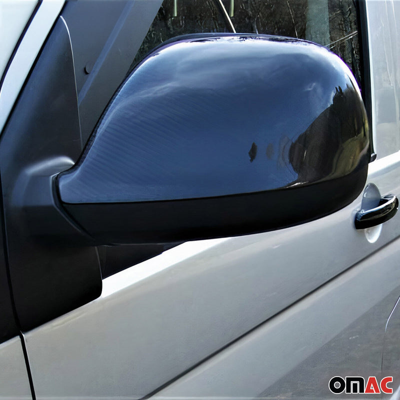 Coques de Rétroviseurs pour VW T5 Caravelle 2010-2015 en Carbone Noir