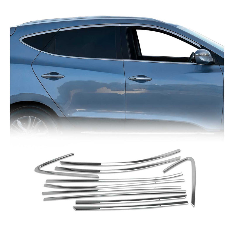 Garniture de Fenêtre pour Hyundai ix35 SUV 2010-2015 Acier Inox 10Pcs