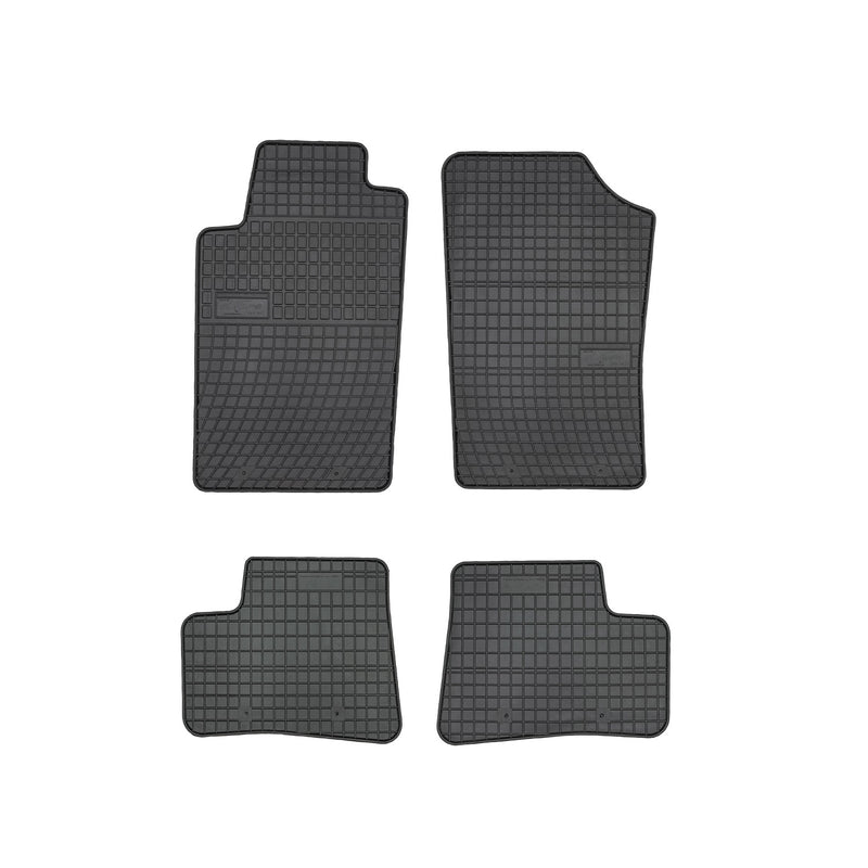 Tapis de Sol pour Peugeot 206 1998-2009 Caoutchouc Noir