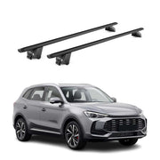 Barres de toit transversales pour MG ZS II / EZS II 2024-2026 Noir 2 pièces ABE