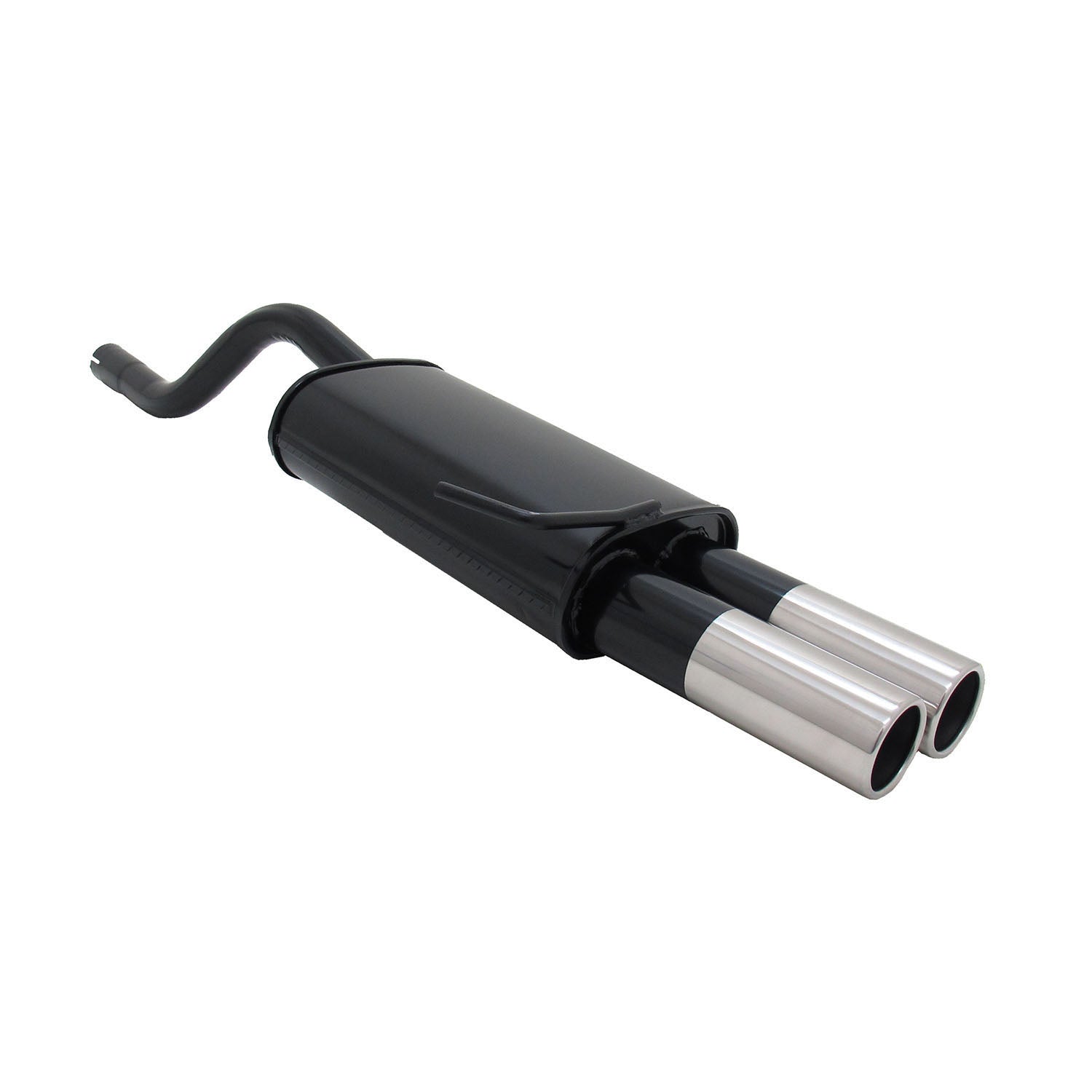 Échappement arrière sport Novus pour Renault Clio 2 2x76mm avec ABE