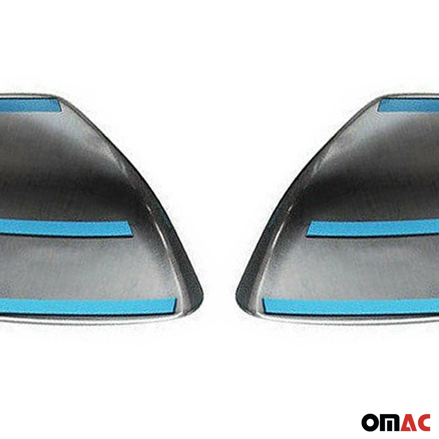 Coques de Rétroviseurs pour Toyota Land Cruiser Prado 2009-2023 Acier Argent