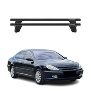 Menabo Barres de toit Transversales pour Peugeot 607 2005-2010 Alu Noir 2x ABE