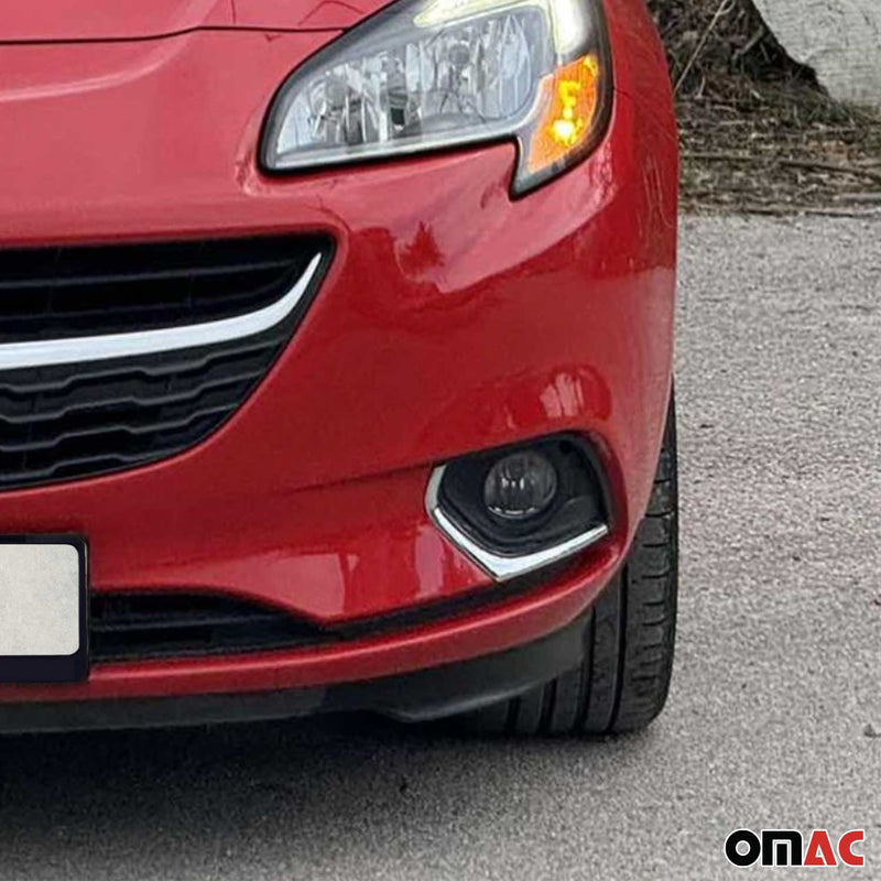 Cadre de Phare Antibrouillard pour Opel Corsa E 2015-2019 en acier inoxydable