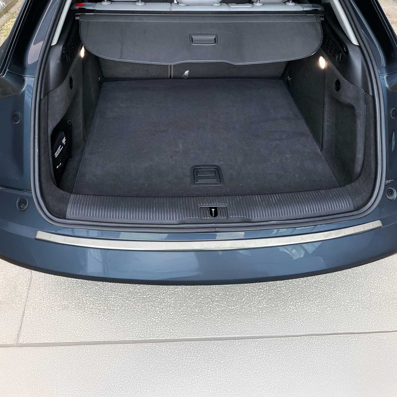 Protection seuil de pare-chocs arriére pour Audi 8U Q3 2011-2018 Acier Brillant