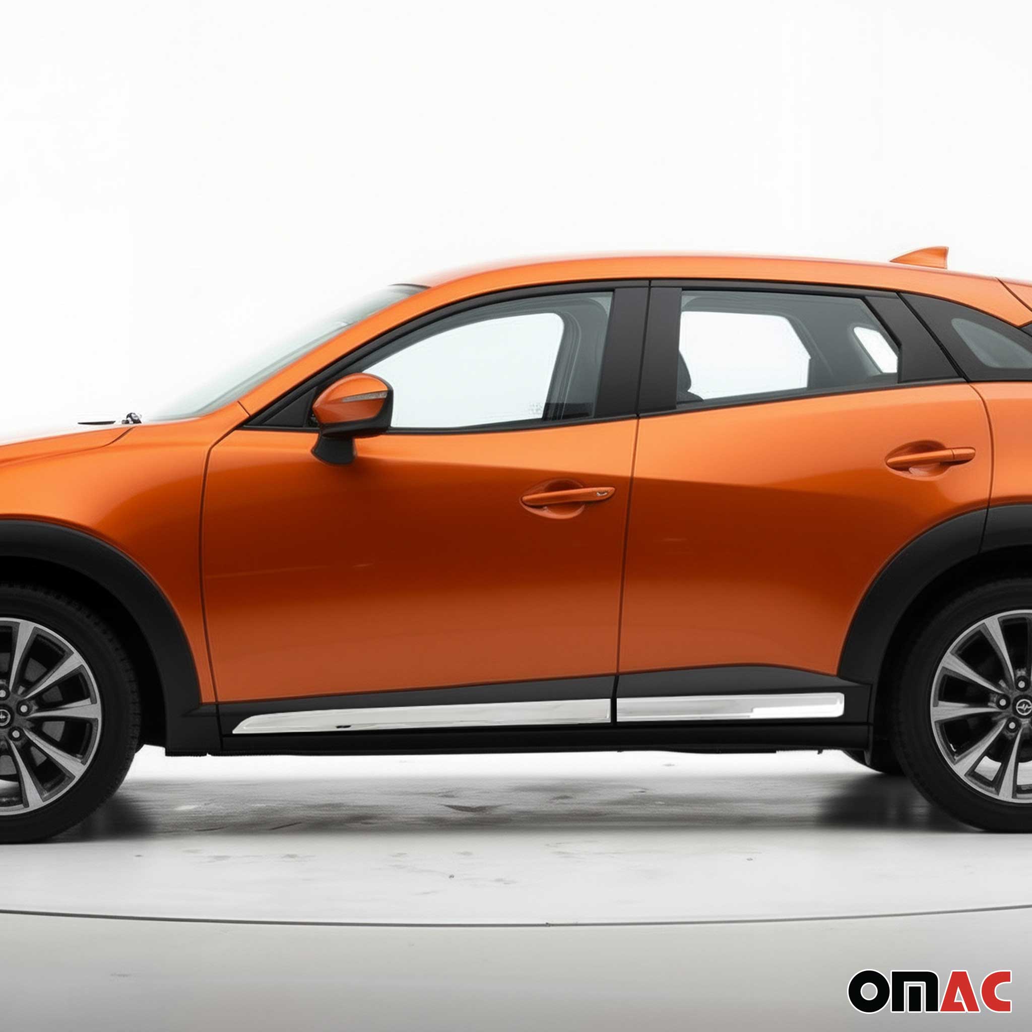 Garniture Baguette de porte latérale pour Mazda CX-3 2015-2023 acier inox 4Pcs