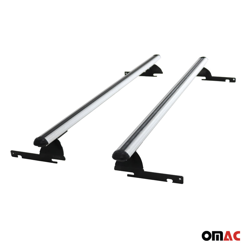 Barres de toit transversales pour Ford Ecosport 2015-2018 Aluminium Gris